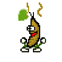 Sweet Potato — a dancing banana meme (animated GIF)