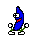 Blue — a dancing banana meme (animated GIF)