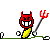 Satan Splits — a dancing banana meme (animated GIF)