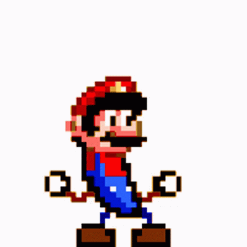 Super Mario — a dancing banana meme (animated GIF)