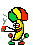 Rasta — a dancing banana meme (animated GIF)