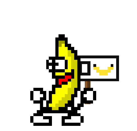 Banana Rights — transparent dancing banana sticker
