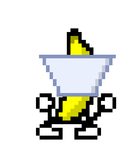 Cone of Shame — transparent dancing banana sticker