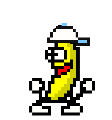 Too Cool — transparent dancing banana sticker