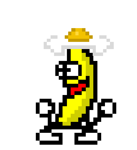 Good Egg — transparent dancing banana sticker