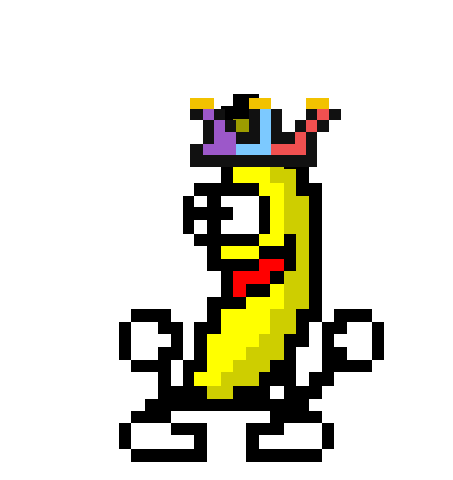 Court Jester — transparent dancing banana sticker