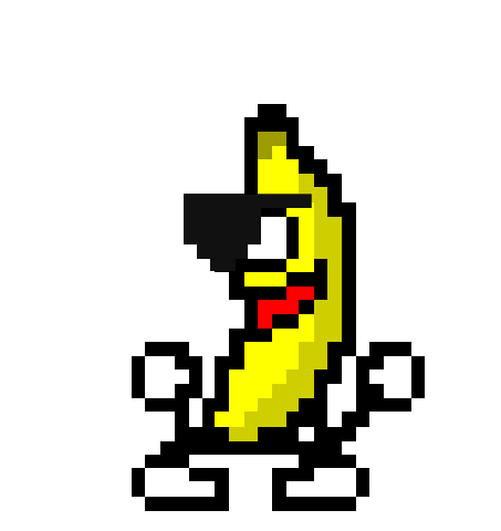 Eyepatch — transparent dancing banana sticker