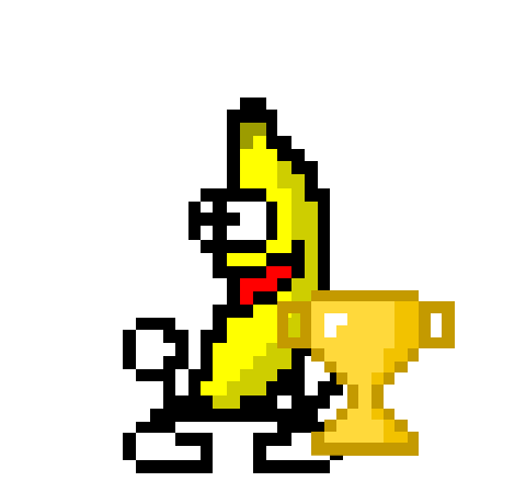 Winner Winner — transparent dancing banana sticker