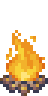 a campfire — homestead pixel sprite
