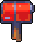 a red mailbox — homestead pixel sprite