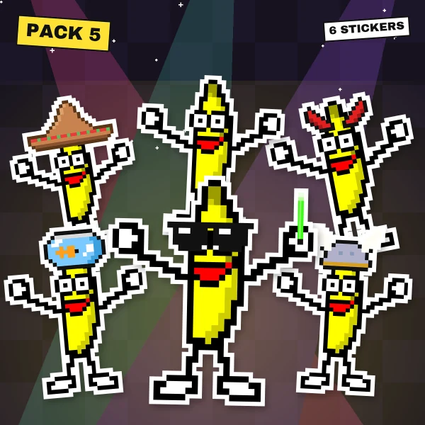 Rave: Glowstick, Sombrero, Little Devil, Fishbowl Head, Viking and the Original