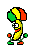 Clown — a dancing banana meme