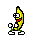 Left — a dancing banana meme
