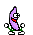 Purple — a dancing banana meme