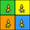 Squares — a dancing banana meme