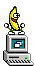 Computer — a dancing banana meme