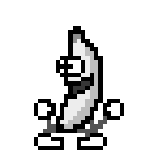 Greyscale — a dancing banana meme
