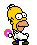 Homer — a dancing banana meme