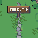 A signpost on the road out of town to the north.