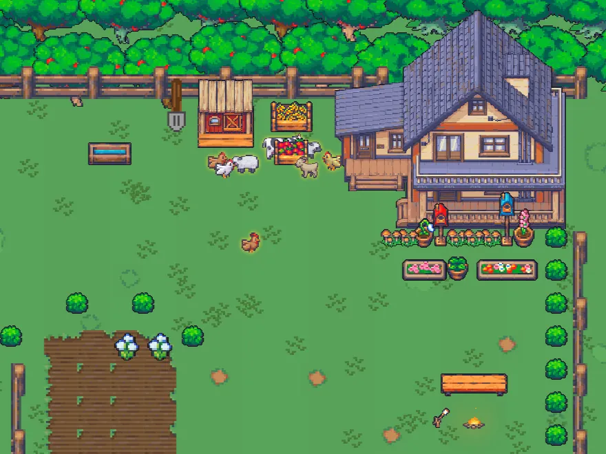 KiwiRainbowRain’s Homestead, a homestead a visitor built in Banana World